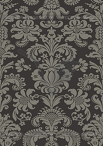 Seamless floral damask pattern - vector clipart