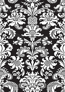 Seamless floral damask pattern - vector image