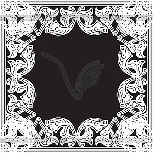 Ornate frame in Eastern style - vector image