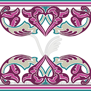 Ornate seamless border in Eastern style - vector image