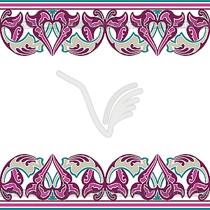 Ornate seamless border in Eastern style - vector image