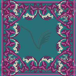 Ornate frame in Eastern style - royalty-free vector clipart