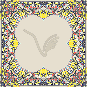 Ornate frame in Eastern style - vector clipart