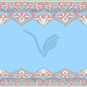 Ornate seamless border in Eastern style - vector image