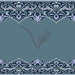 Ornate seamless border in Eastern style - vector image