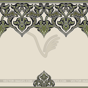 Ornate seamless border in Eastern style - vector clipart / vector image