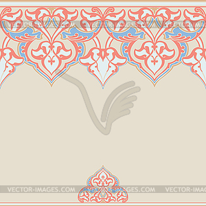 Ornate seamless border in Eastern style - vector image