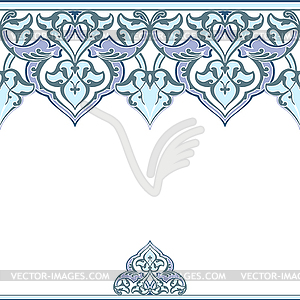 Ornate seamless border in Eastern style - vector image