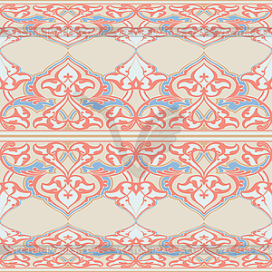 Ornate seamless floral pattern in Eastern style - vector clipart / vector image