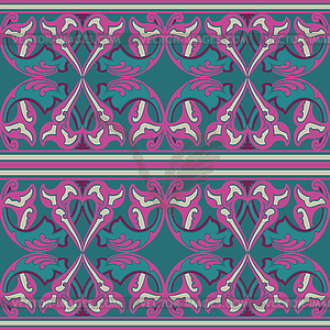 Ornate seamless floral pattern in Eastern style - vector clipart