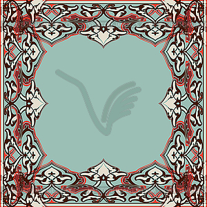 Ornate frame in Eastern style - vector image