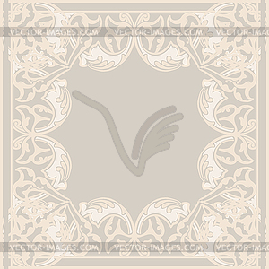 Ornate frame in Eastern style - royalty-free vector image