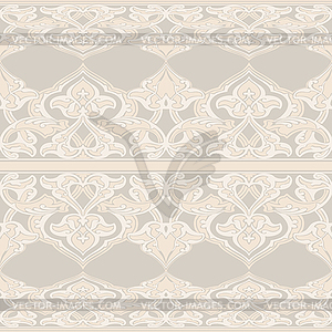 Ornate seamless floral pattern in Eastern style - vector clip art