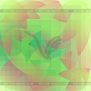 Абстрактный листвы зеленый узор геометрический - клипарт в формате EPS