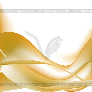 Абстрактные волны золото на белом фоне - клипарт в формате EPS