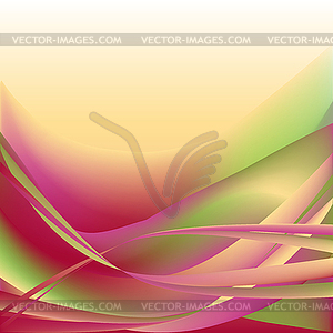 Colorful waves abstract background - vector image