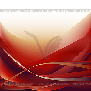 Waves abstract background red - vector clipart / vector image