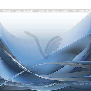 Waves abstract background blue light - color vector clipart