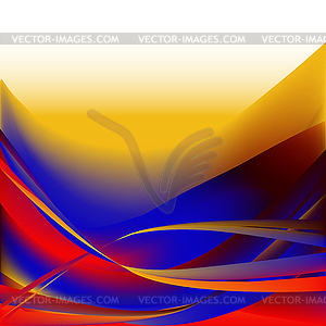 Colorful waves abstract background  - royalty-free vector clipart