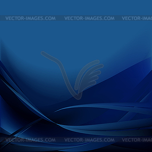 Colorful waves abstract background blue - vector clipart / vector image
