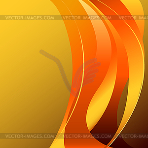 Fire flame wave abstract background - vector clipart