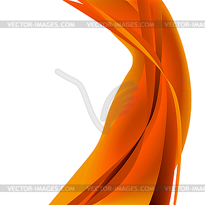 Fire flame wave abstract background - vector clip art