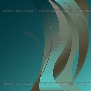 Blue fiery flame smoke isolated  - vector clipart