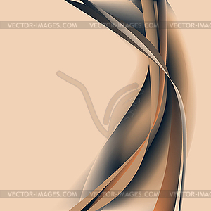 Blue dark and beige abstract wave - vector clipart