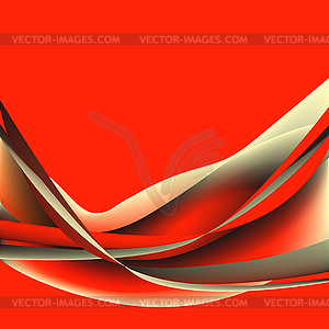 Colorful abstract wave on isolated  - vector image