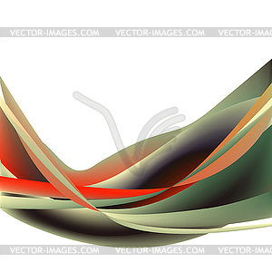 Colorful abstract wave on isolated  - vector clipart