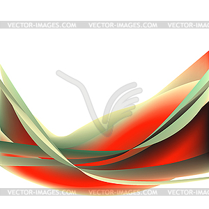 Colorful abstract wave on isolated  - vector image