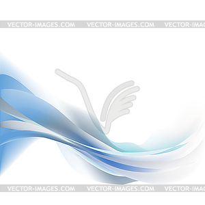 Blue light abstract wave - vector image