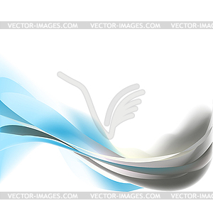 Blue light and gray abstract wave - vector clip art