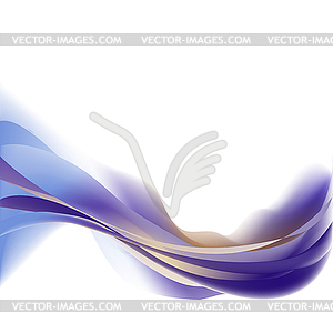 Purple abstract wave on isolated  - vector image