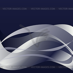 Blue dark fiery flame smoke horizontal - vector EPS clipart