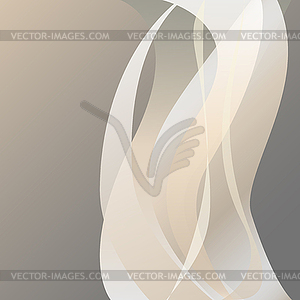 Beige and gray light fiery flame smoke  - vector clipart
