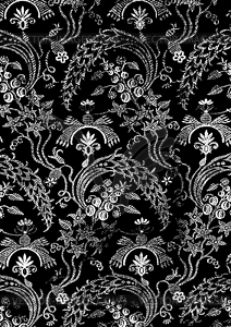 Abstract hand-drawn floral seamless pattern, vintage - vector clip art