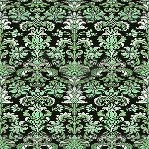 Colorful damask seamless floral pattern background - vector clip art