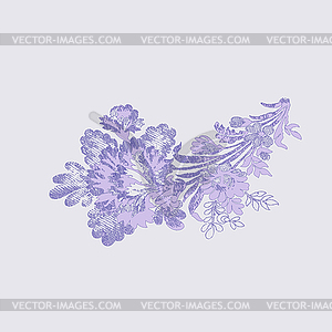 Beautiful flowers bouquet - vector EPS clipart