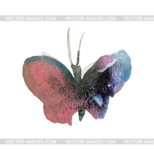 Watercolor butterfly - vector clipart