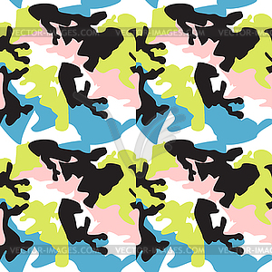 Camouflage pattern background seamless clothing - vector clip art