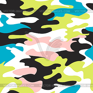 Camouflage pattern background seamless clothing - vector image