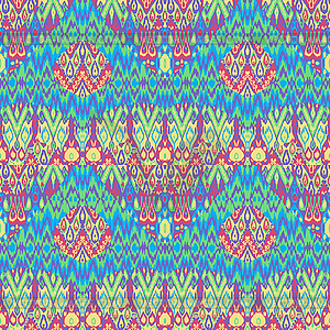 Patchwork ethnic bohemian arabesque pattern print. - vector clipart
