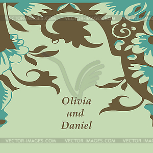 Seamless floral border. Element for design - vector clipart