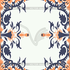 Ornamental Floral Frame - vector clipart