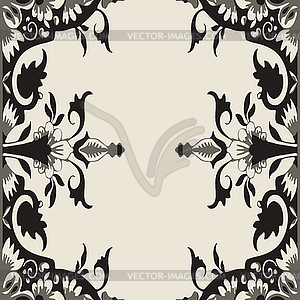 Ornamental Floral Frame - vector clipart