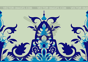 Seamless floral border. Element for design - vector image