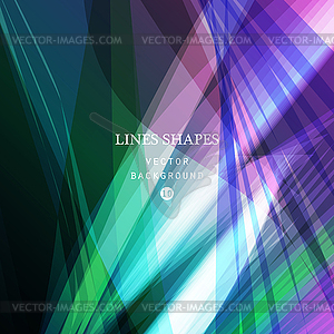 Bright colorful modern striped abstract background  - vector image