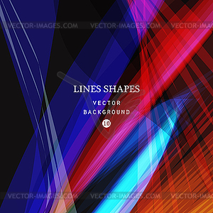 Bright colorful modern striped abstract background  - vector image