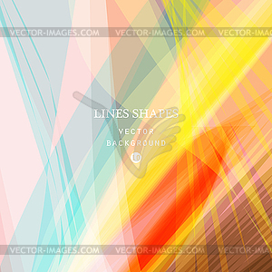 Яркий красочный современный полосатый абстрактный фон - векторное изображение EPS